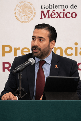 Manuel Rodríguez Murillo durante conferencia